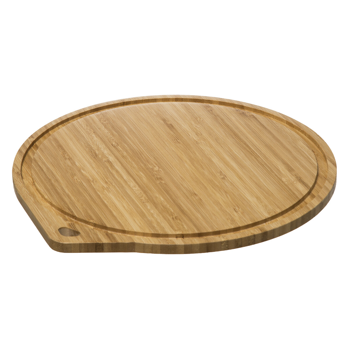 Plat Tarte En Bambou 27cm Rond Couvercle En Verre Orca