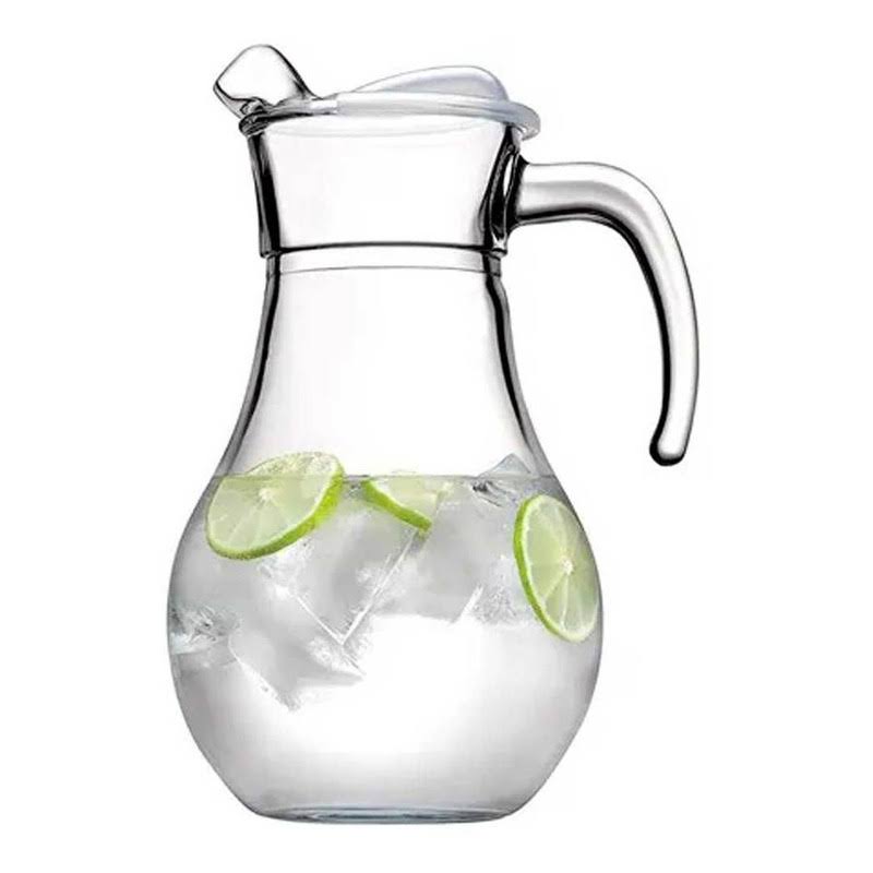 CARAFE EN VERRE TRANSPARENT AVEC COUVERCLE Orca