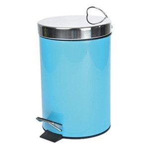 Poubelle a Pédale Métal Bleu Océan 3 L