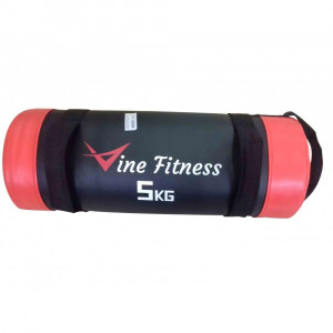 CHARGE DE GYM 5KG NOIR ROUGE