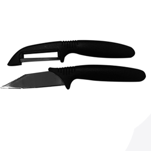 Ensemble Eplucheur + couteau, acier - fackelmann 2090552