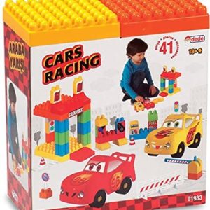 Blocs de construction 41pièces cars racing-18mois