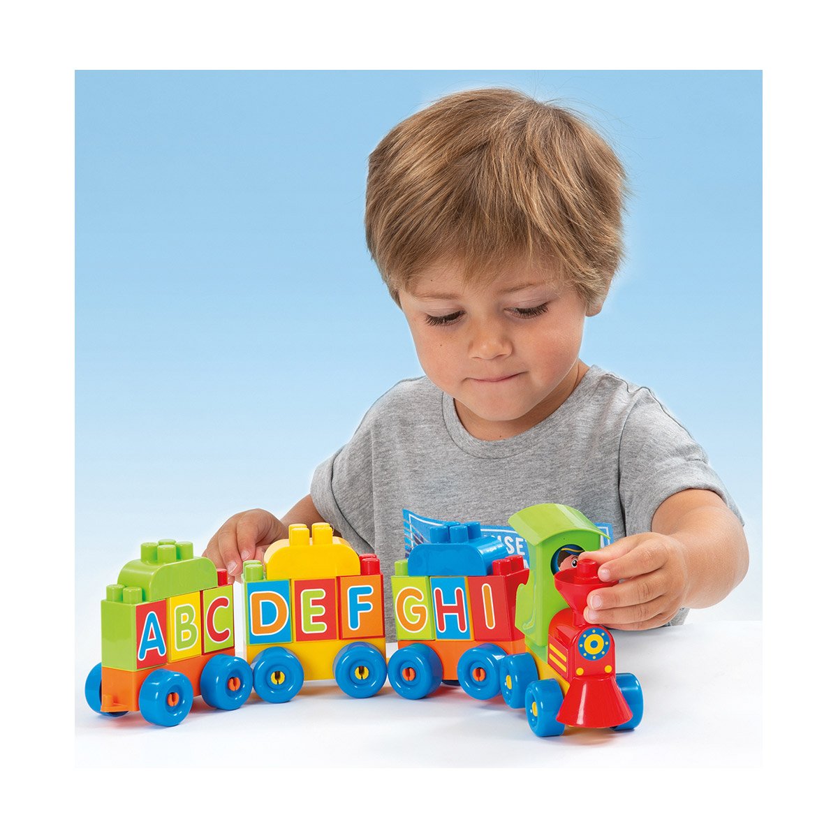 BLOC DE CONSTRUCTION LOCOMOTIVE DES CHIFFRES ET DES LETTRES - 3349 - Image 2