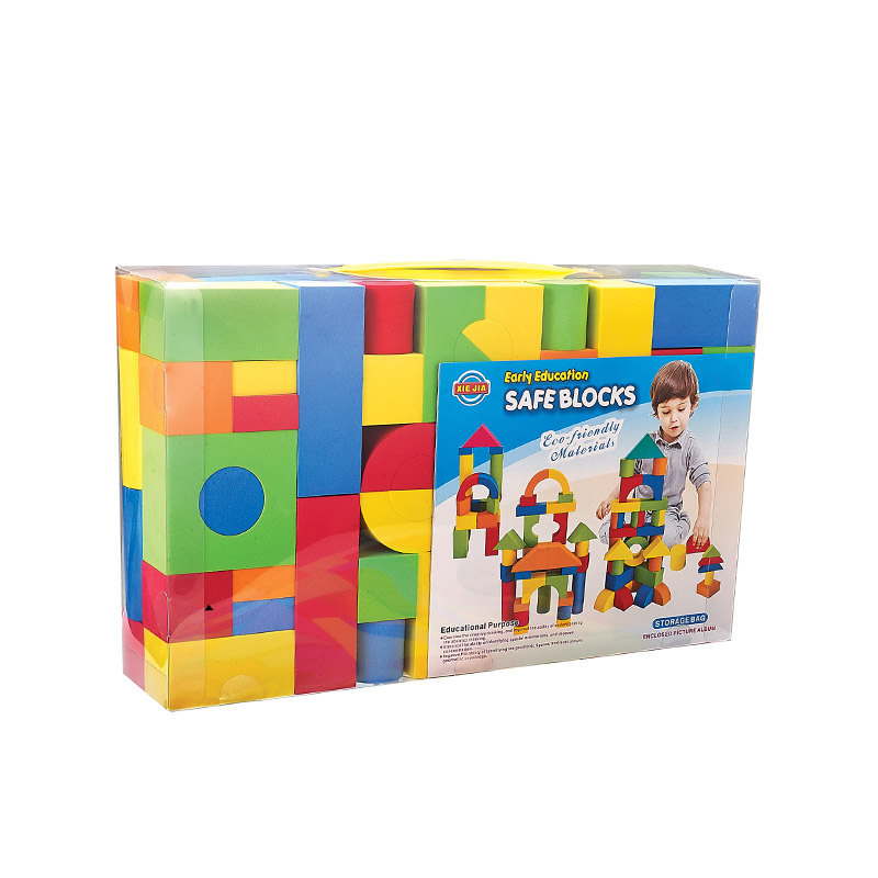 Bloc de construction 76pcs éducatif Safe bloks+3ans