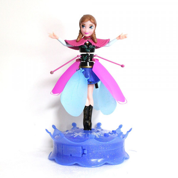 Poupée volante Inductive princesse la reine des neiges, jouet volant, fée  volante suspendue, geste aérien, lumières colorées, jouets éducatifs pour