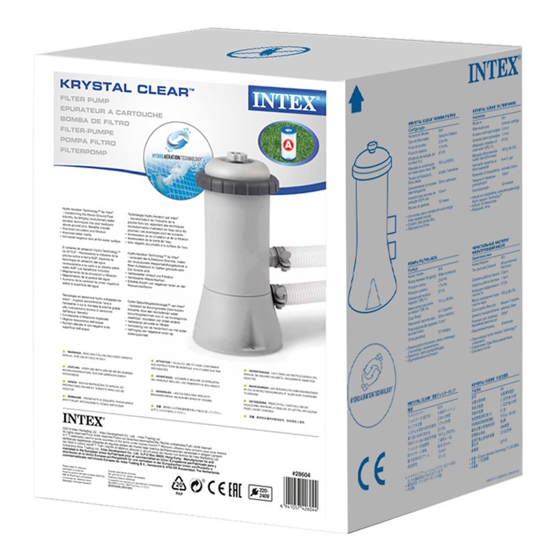 Epurateur à cartouche INTEX - 2 m3/h - Pour piscine jusqu'à 10m3