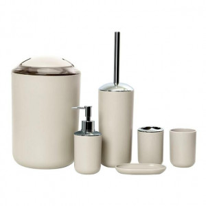 ACCESSOIRES DE SALLE DE BAIN  - SET DE 6PCS -TAUPE -3308-2