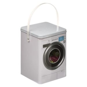 Boite a lessive en metal+48pinces a linge-141324