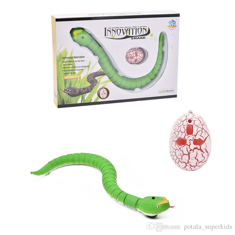 DEWIN télécommande serpent contrôle infrarouge USB charge rétractable  langue balançoire queue réaliste ramper électrique serpent jouet