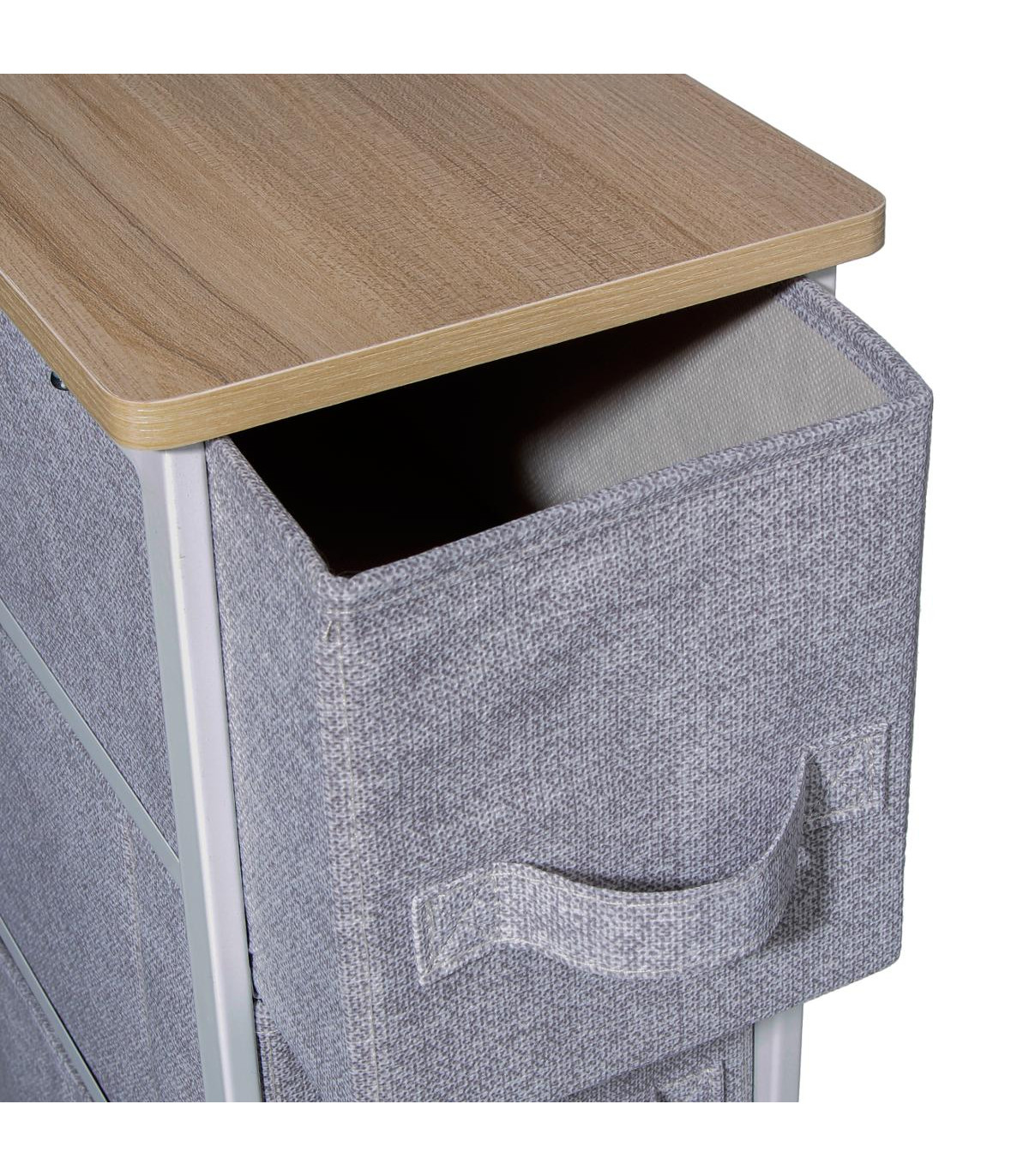 MEUBLE DE RANGEMENT EN BOIS 4 TIROISA ROULETTE- 130141 – Image 4