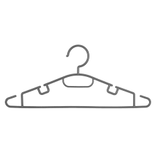 Cintres en plastique set de 10pcs- GRIS-151546A - Image 3