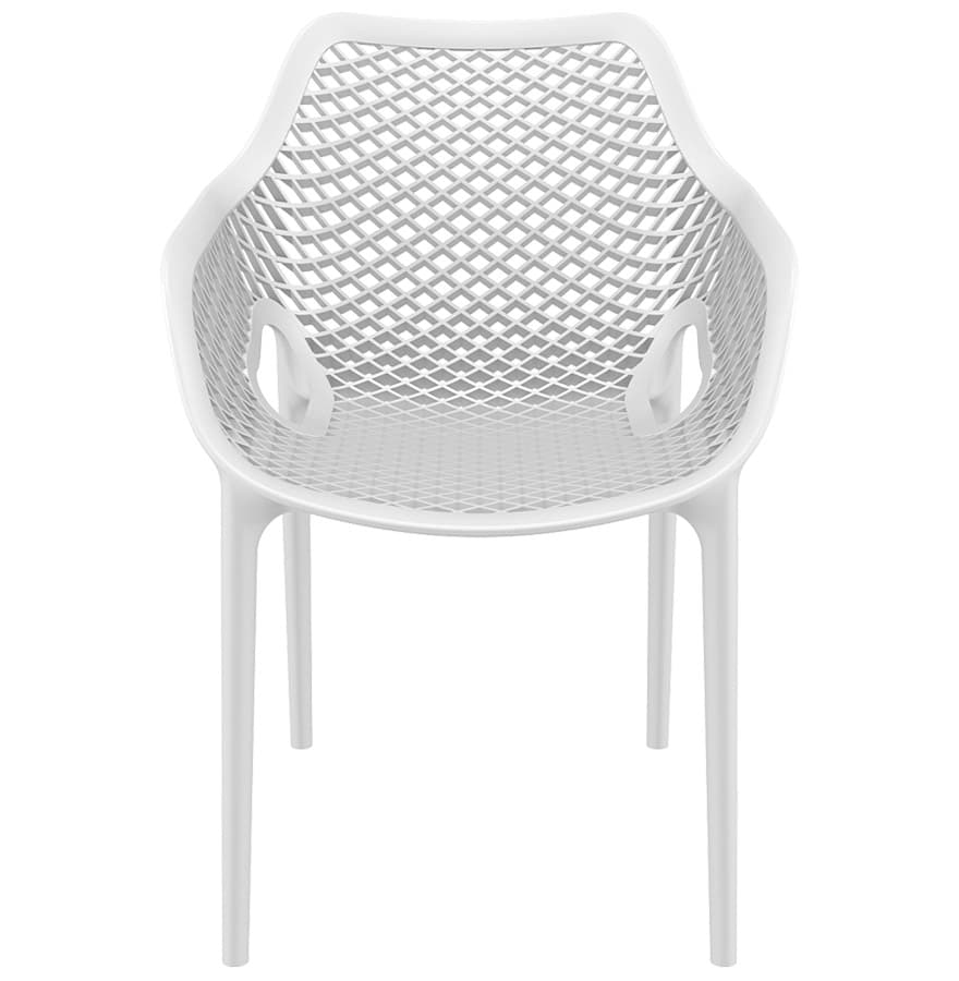 Chaise de jardin -terrasse 'SISTER' blanche en matière plastique – Orca