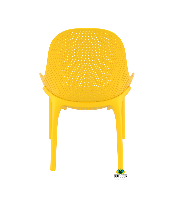 FAUTEUIL LOUNGE POUR EXTERIEUR ET INTERIEUR - JAUNE - MOD SKY - Image 4