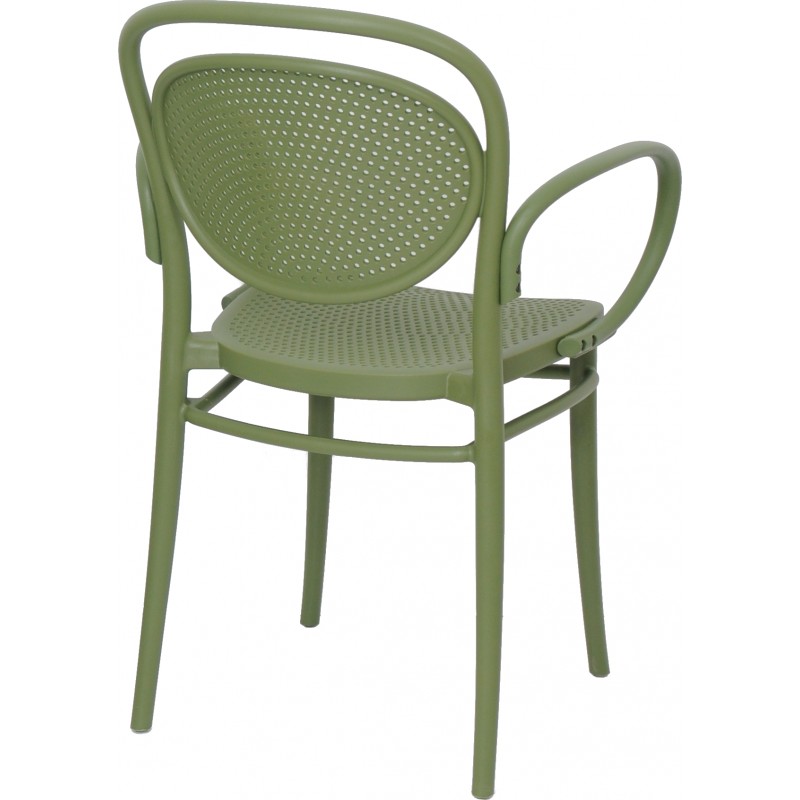 Fauteuil Marcel polypropylène -vert - Image 5