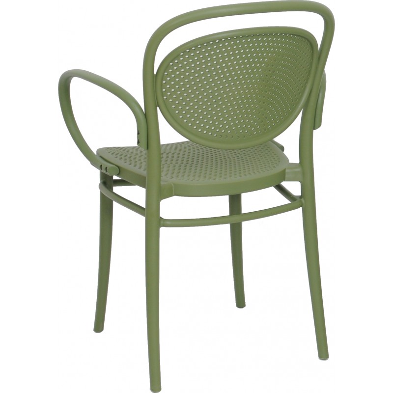 Fauteuil Marcel polypropylène -vert - Image 4