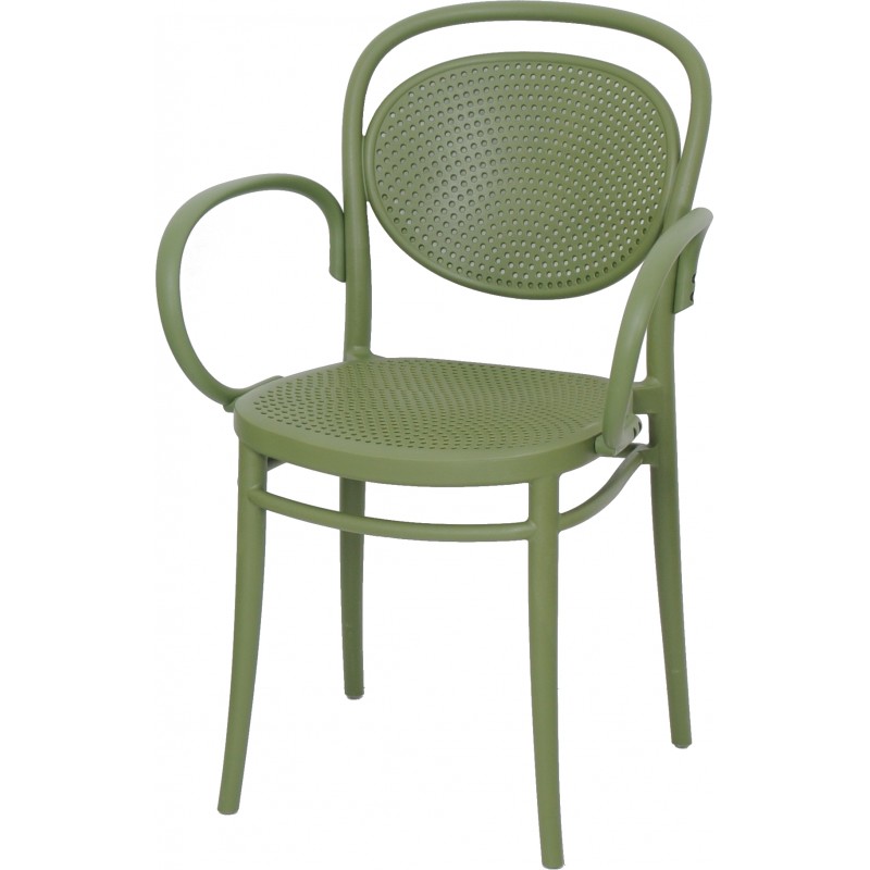 Fauteuil Marcel polypropylène -vert