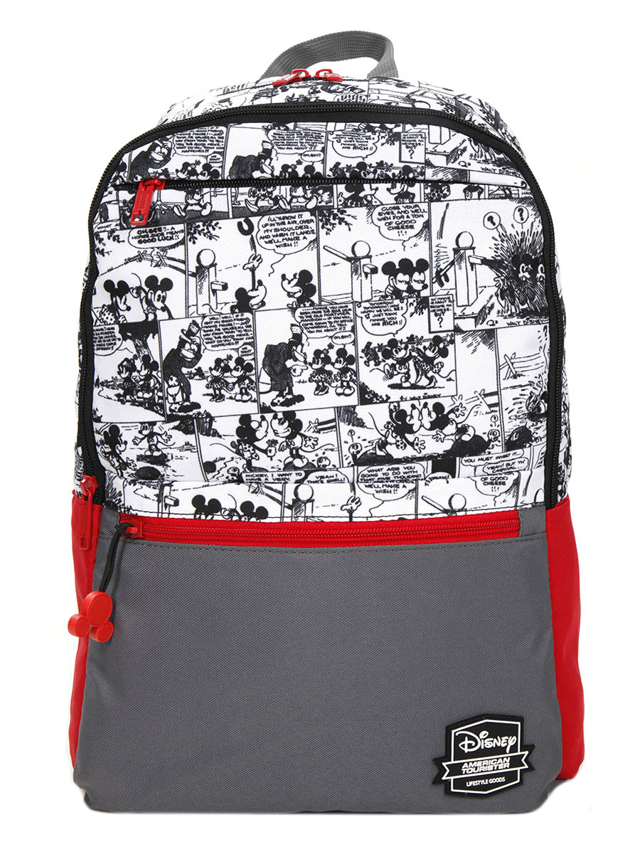 SAC A DOS AMERICAN TOURISTER 15.6"- MICKEY COMIQUE -ROUGE/GRIS -120045 - Image 5