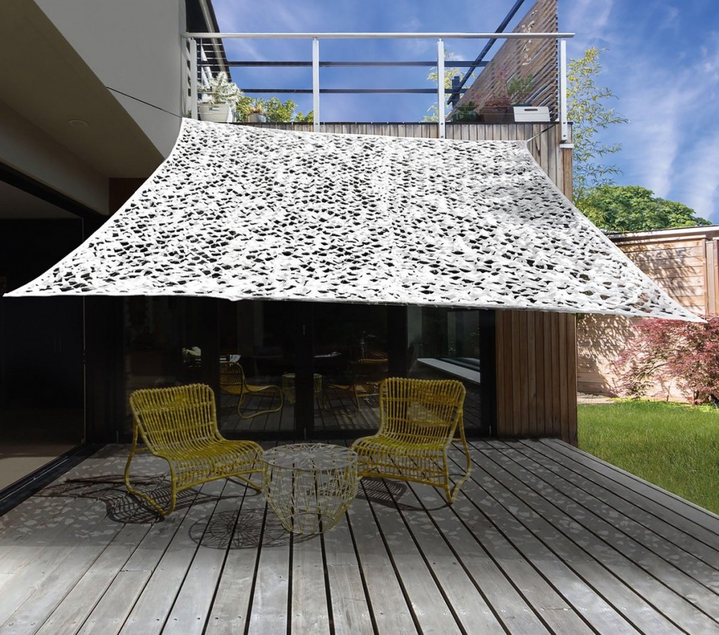 TOILE D’OMBRAGE 2X3M PERFOREE BLANC Orca