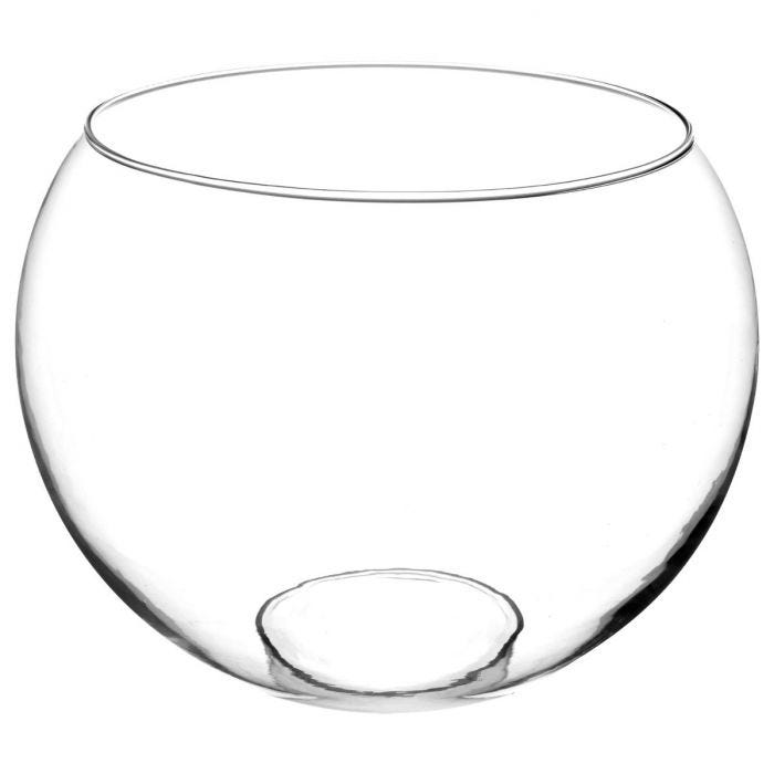Vase boule transparent -30x23,5cm