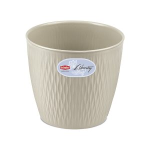 Pot de fleur en plastique-25cm-liberty beige