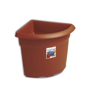 Pot de fleur en plastique angulaire-45x45x4cm-mediterraneo terre