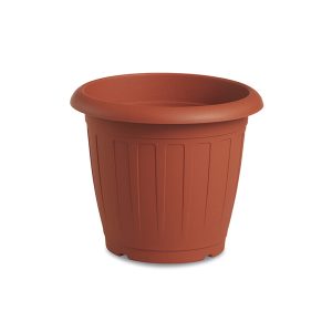 Pot de fleur en plastique-40x32cm-rond venezia col terracota