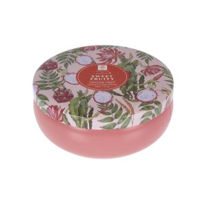 Bougie parfumée-175g fruits dans pot en métal