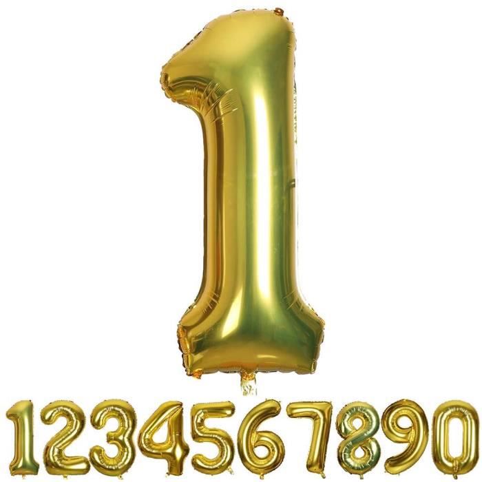 Relaxdays - Relaxdays Ballon chiffre numéro 21 gonflable anniversaire  décoration géant mariage fête hélium 85-100 cm, argent - Jeux de balles -  Rue du Commerce