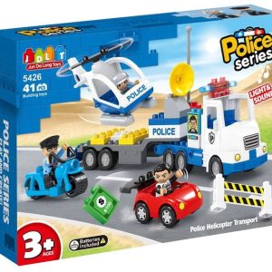 Bloc de construction-41pcs-electrique police series+3ans