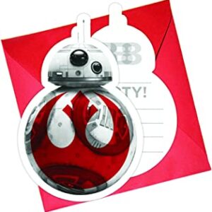 Carte d'invitation d'anniversaire set de-6pcs-star Wars