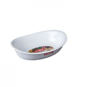 Plat à four-31x21cm-oval blanc suprême