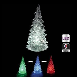 Mini sapin lumineux a led multi couleurs