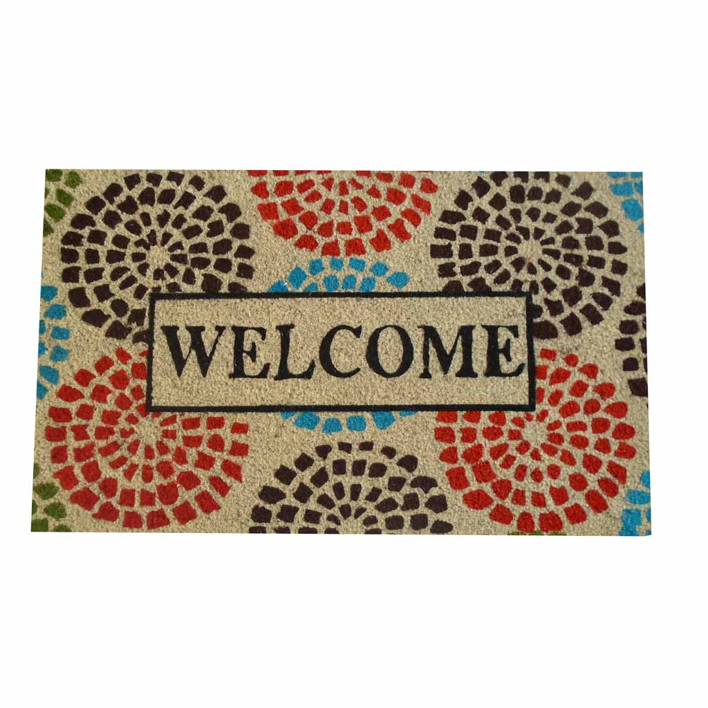 PAILLASSON EN FIBRE DE COCO-45X75CM - WELCOME