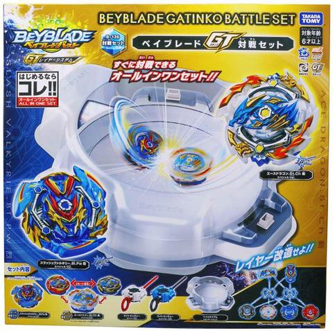 Jeu beyblade gatinko battle set combat toupies