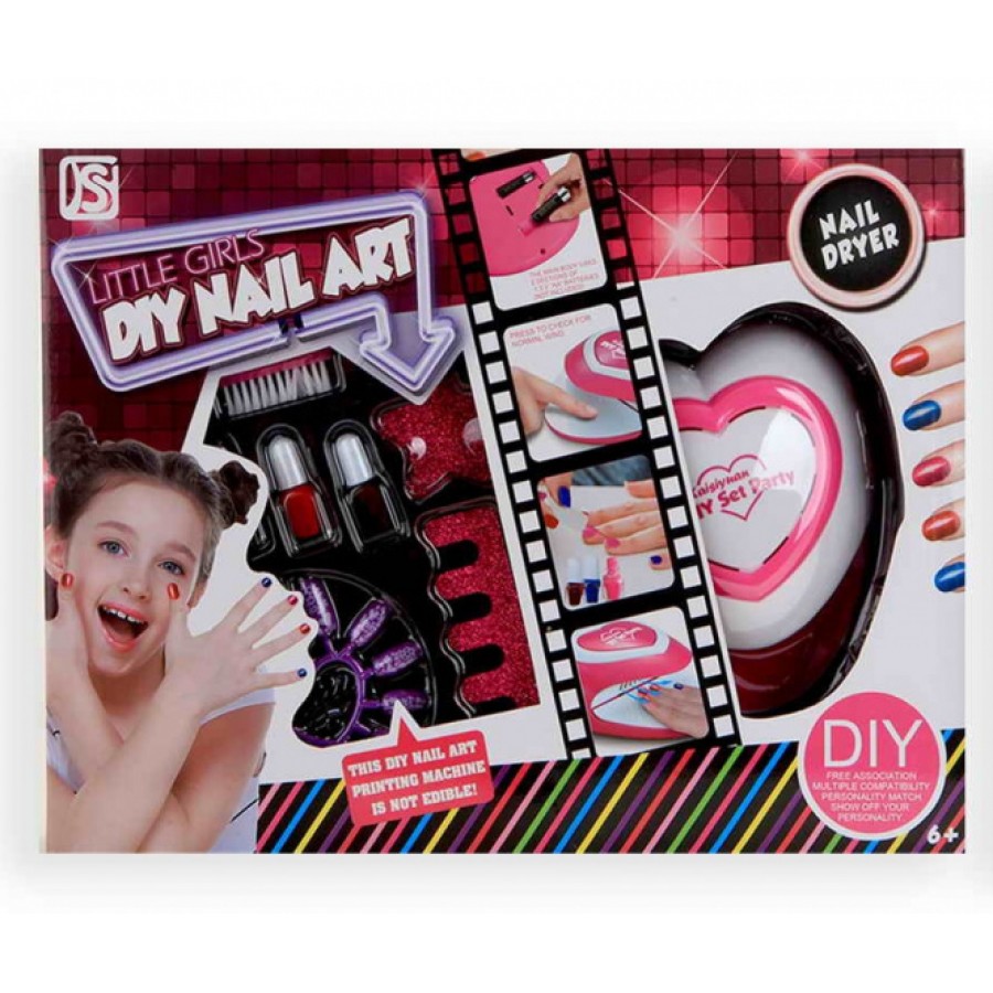 JEU DIY NAIL - LITTLE GIRLS KIT MANUCURE GEL+6ANS