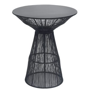 Table d'appoint ronde en métal