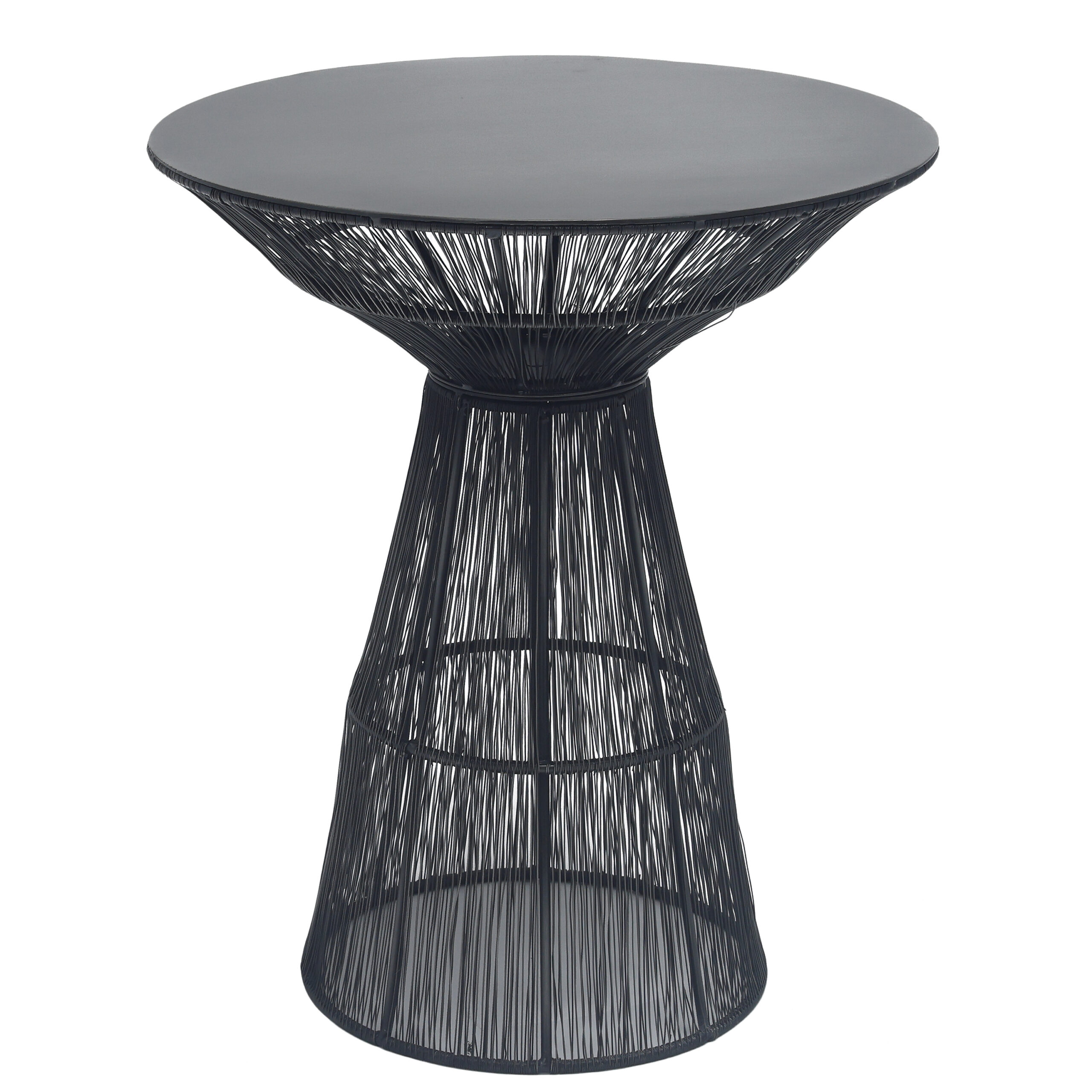 Table d'appoint ronde en métal