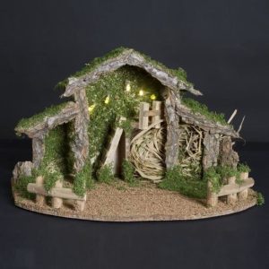 CRECHE LUMINEUSE A LED SANS FIGURINE