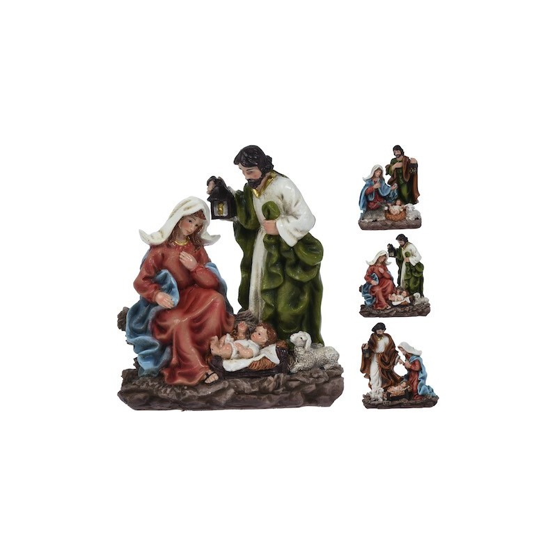 Scène de noël en résine-19cm
