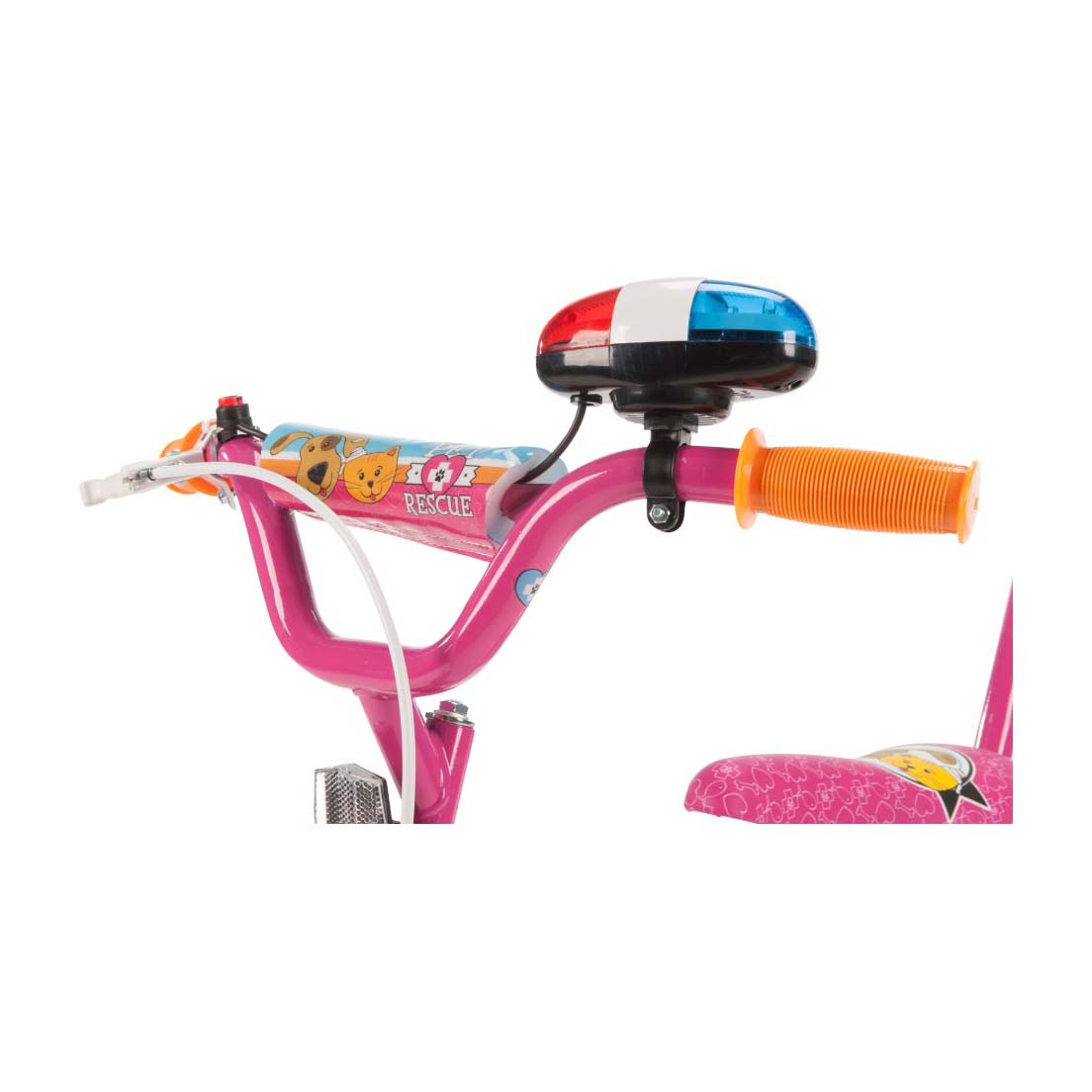 VELO 12” HUFFY PET RESCUE BLEU ROSE AVEC GUIDON DIRIGEABLE Orca
