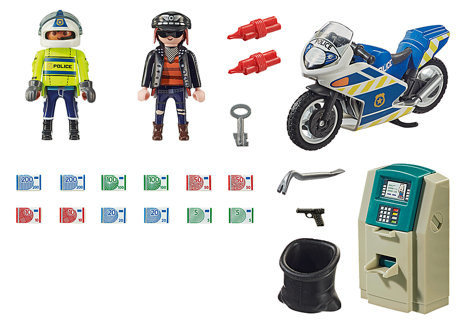 Playmobil Vintage Police Motard - Set 3564 V2 De 1982 - Occasion Bon état - Collection