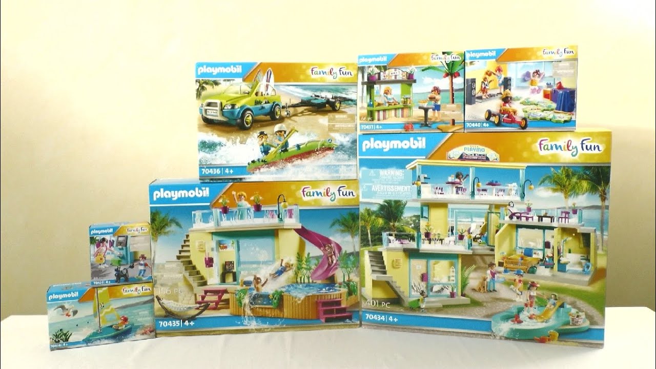 Playmobil Family Fun 70434 Hôtel de Plage Playmo à Partir de 4 Ans 