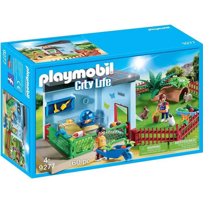 Playmobil city life maisonnette des rongeurs et lapins-60pcs-4-10ans