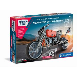 Clementoni science et jeu mon atelier de mécanique roadster et dragster