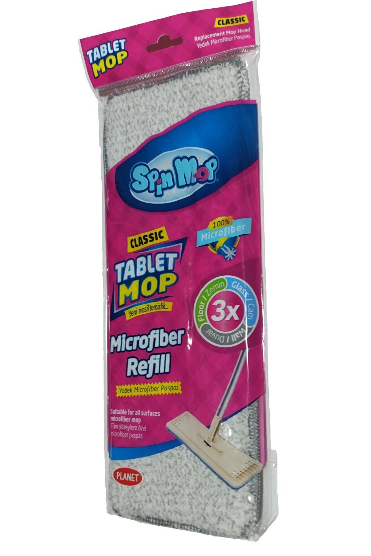 Serpillère mop recharge en microfibre x3pcs – Orca