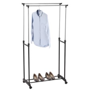 PORTE HABITS 2BARRES - 80X42X9CM