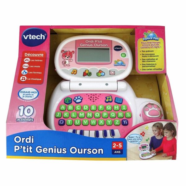 Vtech ordinateur éducatif p'tit Genius ourson-10activites-2-5ans