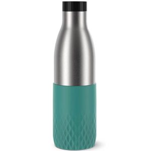 GOURDE TEFAL-0.7L-EN INOX BLUDROP AVEC POCHETTE EN SILICONE