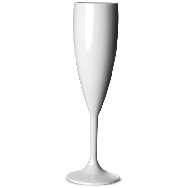 FLUTE A CHAMPAGNE EN POLYCARBONATEINCASSABLE180MLBLANC Orca