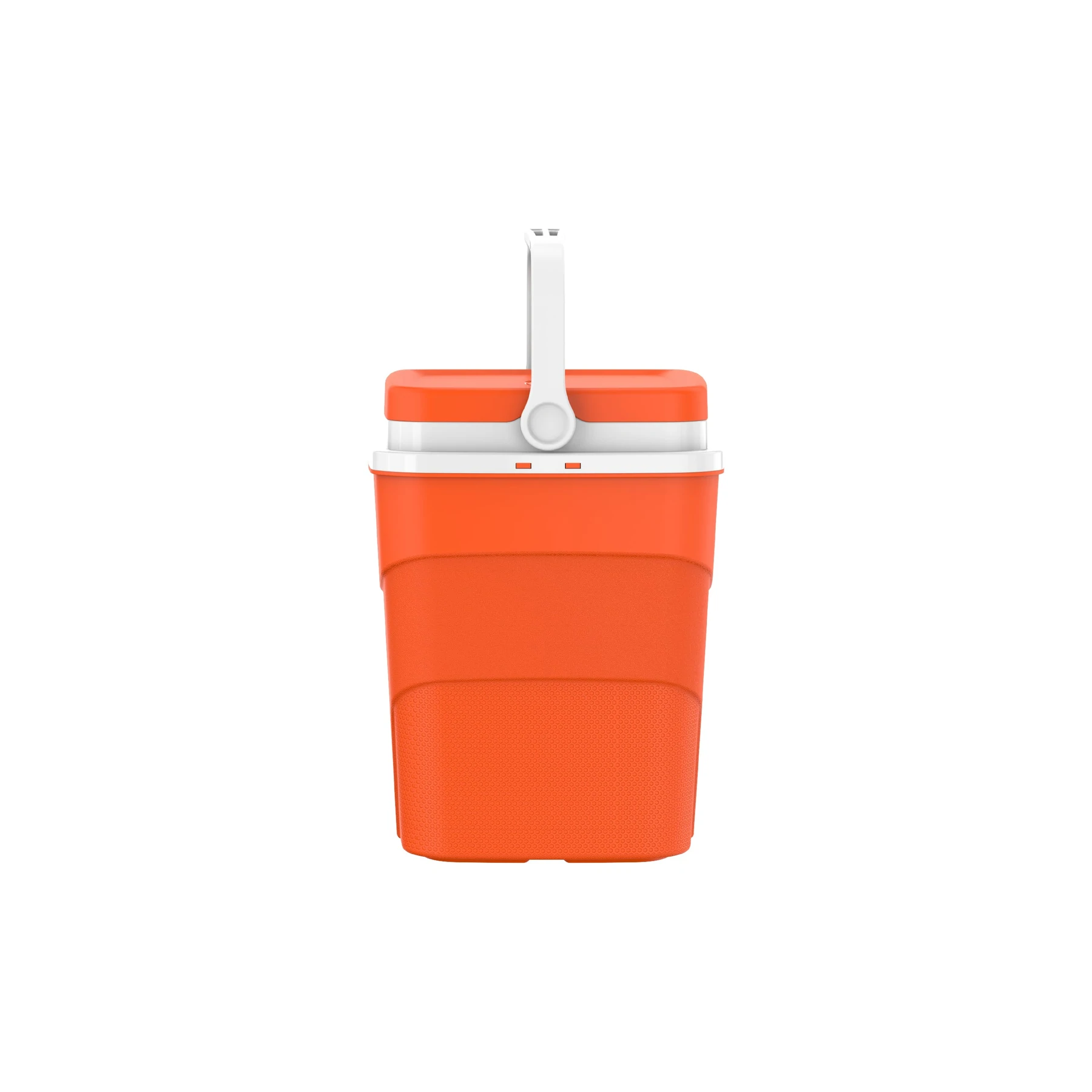 Glacière Vintage Mobil Plastique Orange - Hauteur 24 Cm - Occasion